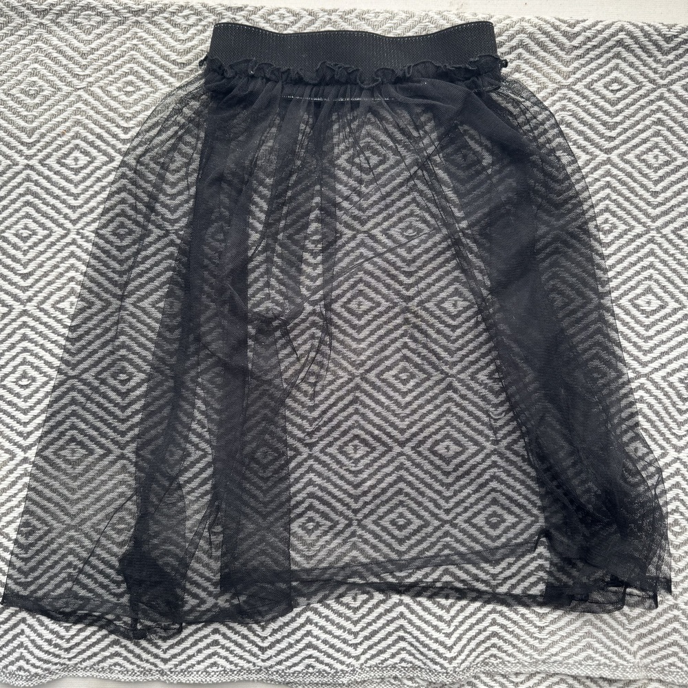 Nora Madison Black Tulle Skirt Size 6-7Y